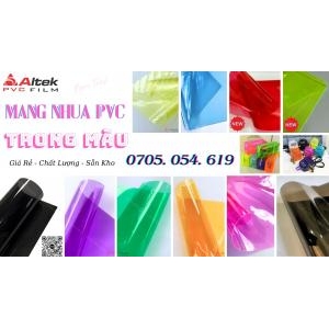 Màng nhựa PVC trong màu trang trí, phụ kiện